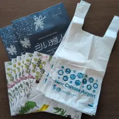 新千歳空港　白い恋人　六花亭　ショップ袋セット