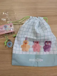 mojojojo 巾着袋とアクリルチャームセット