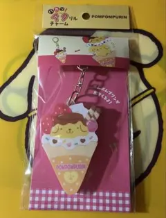 ポムポムプリン パカッとアクリルチャーム クレープ