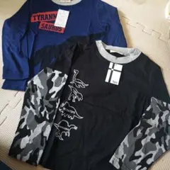 新品 TKplus 長袖カットソー ロンT 110cm 恐竜