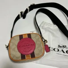 COACH レザー エレンクロスボディ ストライプ - メルカリ