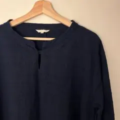 スタジオクリップ　ドビーCKハイネックOP  L  コットン