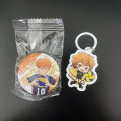 ハイキュー　くら寿司　缶バッジ　めじるしチャーム　日向翔陽