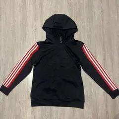 adidasパーカー ブラック 3本ライン