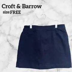 Croft & Barrow【FREE】タイトスカート ネイビー 海外古着