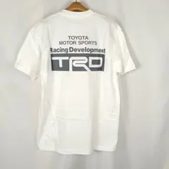 新品　TOYOTA　TRD　Tシャツ　L　ホワイト　デカロゴ　B6163