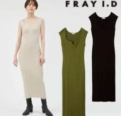FRAY I.D ノースリーブロングワンピース ベージュ