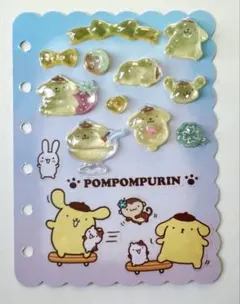 正規品　ポムポムプリン　ボンボンドロップシール