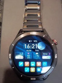 早い者勝ち！スマートウォッチ ブラックメタルバンド 1.52インチ 通話