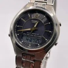 稼働品 CASIO カシオ 腕時計 電波ソーラー リニエージ メンズ アナデジ