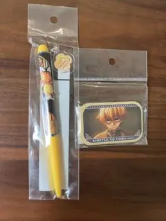 鬼滅の刃 我妻善逸 缶バッジ ボールペン