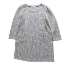 マタニティワンピース　授乳服　ピンク　Lサイズ