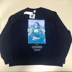 ルーヴル美術館 ピーターサヴィル コラボ トレーナー 4XL 紺 5L モナリザ