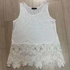 新品INGNI タンクトップ ホワイト Mサイズ 花柄レース