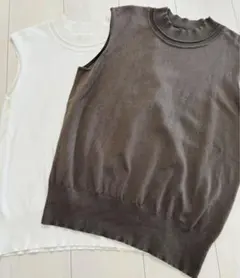 【GU】ノースリーブ　2枚セット（Lサイズ）