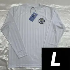 【新品】マンチェスターシティ　ロンT　ホワイト　Lサイズ