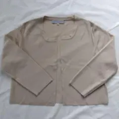M-PREMIER COUTURE カーディガン ボレロ　ベージュ　38サイズ