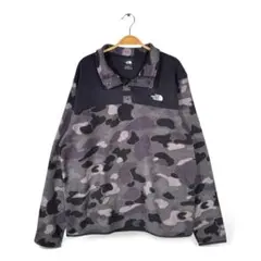 ノースフェイス カモフラ フリースジャケット プルオーバー ライトフリース XL