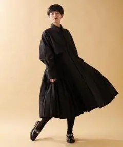 22AW【SUM1 STYLE（スミスタイル）】プリーツシャツワンピース