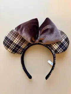 ディズニー カチューシャ チェック柄