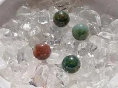 天然石ビーズ モスアゲート10ミリ玉・4珠