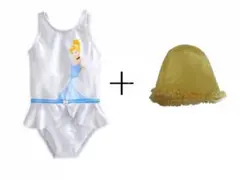 新品未使用女の子♡ディズニーDisneyプリンセス可愛いワンピース2点水着120