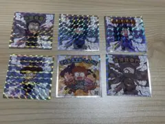 忍たま乱太郎マンチョコ 山田伝蔵、利吉、土井半助シール他 6枚セット