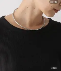 LEPSIM メタルチョーカー シルバー