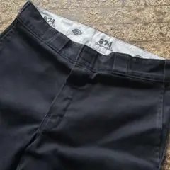 古着 Dickies 874 ブラック 31×30 ワークパンツ