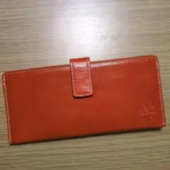Dakotaオレンジ 長財布 ファスナー付き
