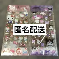 s*読様 【匿名配送】クリアキャンディシール　2枚セット　ハローキティ　マイメロ