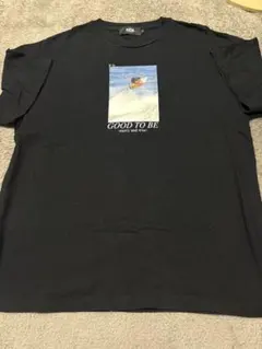 AZUL BY MOUSSY サーフフォトプリントTシャツ ブラック Mのサムネイル