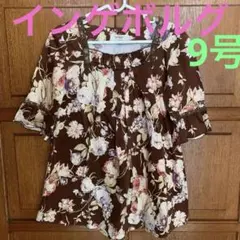 【インゲボルグ 】INGEBORG 花柄トップス茶系9号のサムネイル