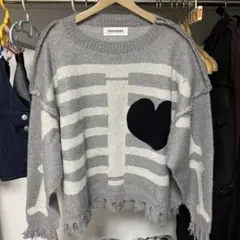 discovered スケルトン ボーン ニットセーターのサムネイル