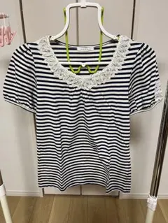 ストライプ 半袖Tシャツ Mサイズ