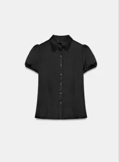 ZARA サテンシャツ パフスリーブ 半袖シャツのサムネイル