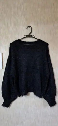 オーバーサイズ 黒 セーター