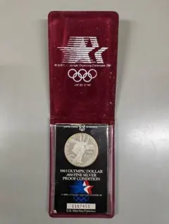 1983年オリンピックドル .900ファインシルバー プルーフ　メダル　銀 Yahoo!オークション -「ロサンゼルスオリンピック銀貨」の落札
