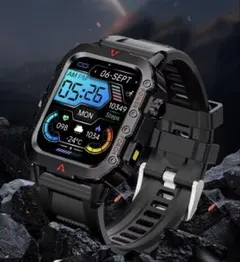 【新品未使用】大画面スマートウォッチ LAXASFIT Q11 BK