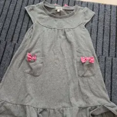 any FAM グレー 半袖ワンピース 120