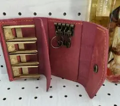 【試作品】キーケース コインキャッチャー 本革 ハンドメイド