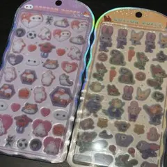 コットンパフィーシール ベイマックス ズートピア タイルシール キティ セット