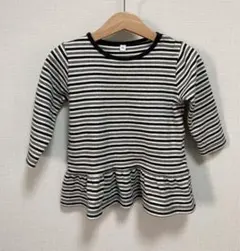 無印良品 ボーダーチュニックワンピース 80 cm