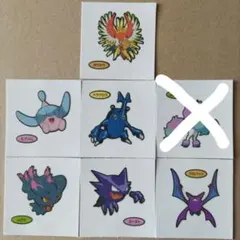ポケモンデコキャラシールパウンドケーキ6弾6種　ホウオウ　ミブリム　ヘラクロス他