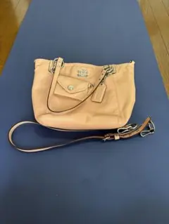 COACH ベージュ ショルダーバッグ