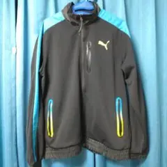 Puma フルジップジャケット 黒/青/黄 Lサイズ