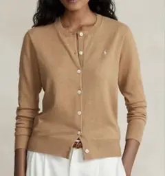 【新品】Polo by Ralph Lauren カーディガンキャメル M