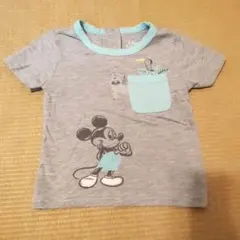 Disney ミッキーマウス Tシャツ 24M グレー
