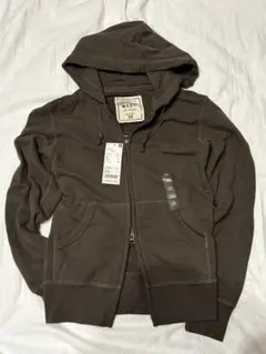 希少 タグ付 OLD UNIQLO ダブルジップパーカー y2k 短丈 カーキ