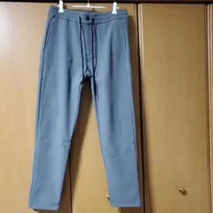 グレー ×ドローストリングパンツ×裏地起毛